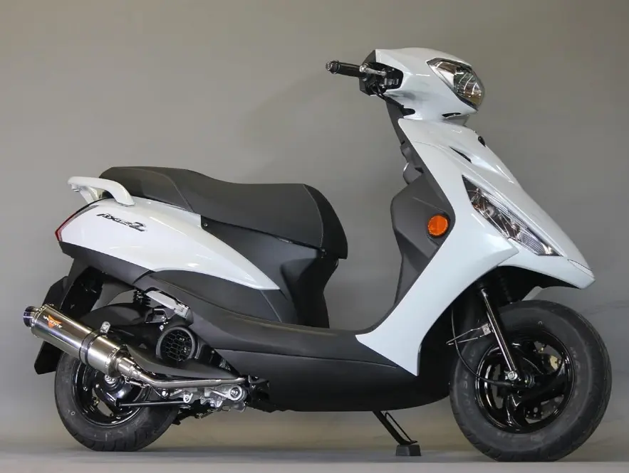 AXISZ スクーター 錆びたマフラー塗装して新品みたいにしてみた