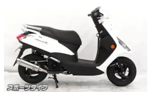 AXISZ スクーター 錆びたマフラー塗装して新品みたいにしてみた