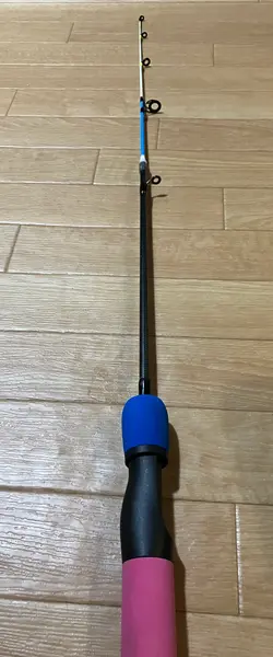 ダイソー釣竿 穴釣り用ミニロッド 少し長く改良DIYしてみた